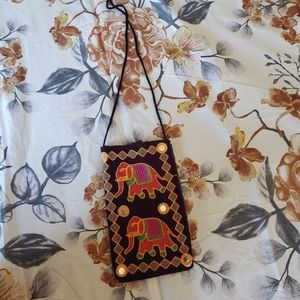 Crossbody ethnic purse